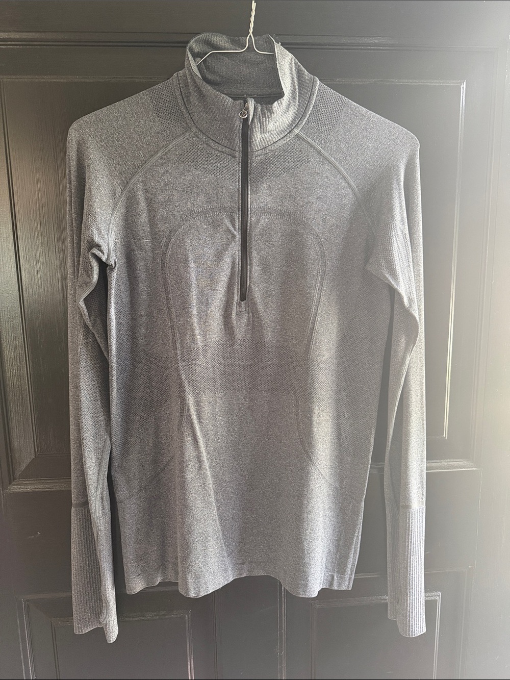Women’s Gray Quarter-Zip Performance Sweater